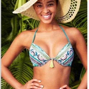 Shade & Shore halter bikini top tribal pri…
